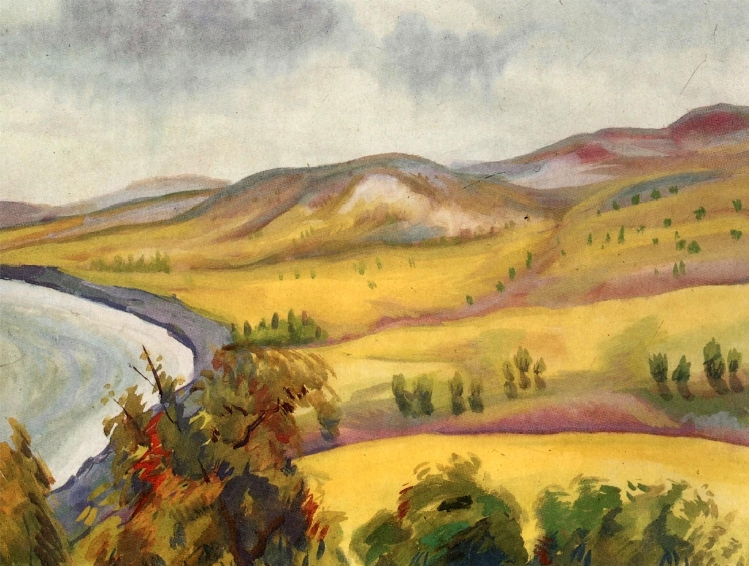 З.Е. Серебрякова "Крымский пейзаж", 1910-е